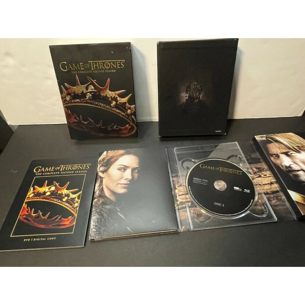 Game of Thrones Dvd seasons 2 box set HBO Tv series 2 disc digital copy Blu-ray - Picture 3 of 8